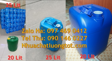 can 18l đựng mật mía, can nhựa giá rẻ, can dẹp 30 lít đựng thuốc thú y giá rẻ, can 25l đựng tinh d