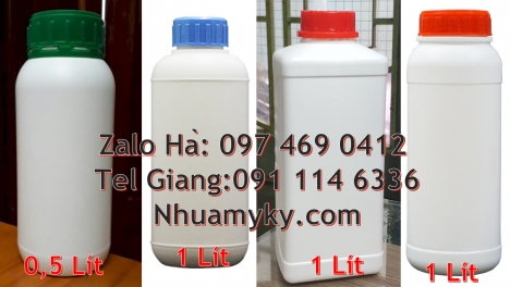 chai 0.5l nắp vặn, chai 1l màu trắng sữa Chai 1l giá rẻ, Tìm đại lý phân phối, Chai 1l đựng nước mắm