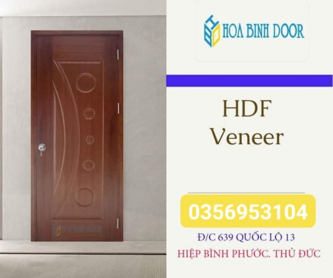Cửa gỗ HDF Veneer - Cửa gỗ công nghiệp giá ưu đãi tại Thủ Thiêm