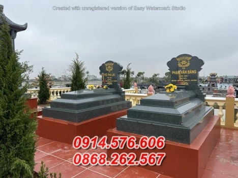 398#+ Mẫu mộ đá xanh đẹp
