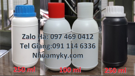 chai giá rẻ 50 ml, chai nhựa tròn, Chai nhựa đựng thuốc thú y, chai nhựa đựng thuốc thủy sản, chai n