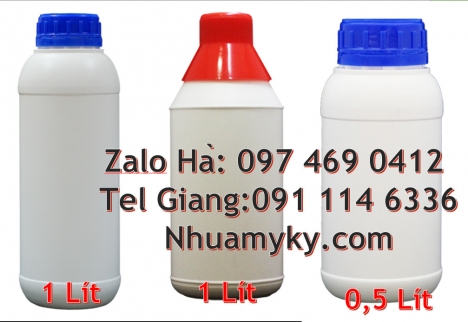 chai 0.5l nắp vặn, chai 1l màu trắng sữa Chai 1l giá rẻ, Tìm đại lý phân phối, Chai 1l đựng nước mắm