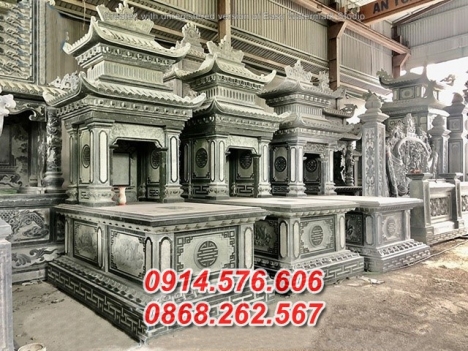 398#+ Mẫu mộ đá xanh đẹp