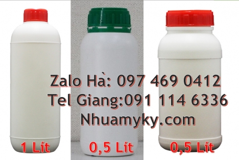 chai 0.5l nắp vặn, chai 1l màu trắng sữa Chai 1l giá rẻ, Tìm đại lý phân phối, Chai 1l đựng nước mắm
