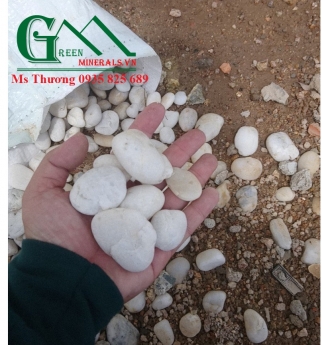 Sỏi Trắng Tự Nhiên Trang Trí Biệt Thự