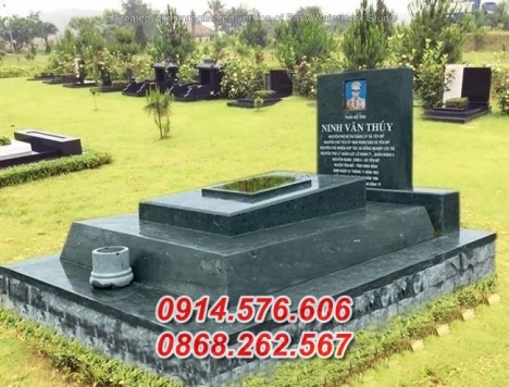 398#+ Mẫu mộ đá xanh đẹp