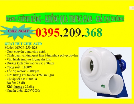 quạt hút chịu giá tốt