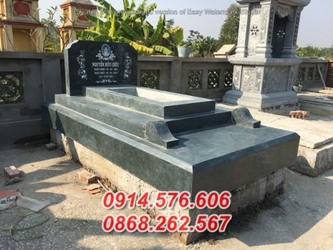 398#+ Mẫu mộ đá xanh đẹp