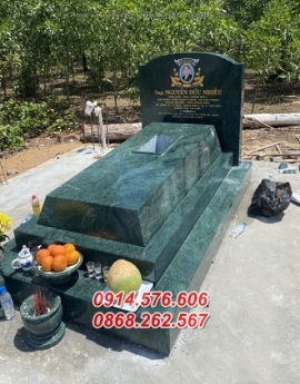 398#+ Mẫu mộ đá xanh đẹp