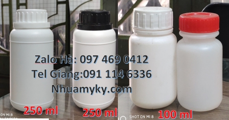 chai giá rẻ 50 ml, chai nhựa tròn, Chai nhựa đựng thuốc thú y, chai nhựa đựng thuốc thủy sản, chai n