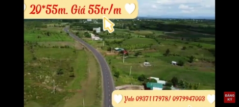 Bán đất 20m Mặt tiền Quốc lộ 25, Gia Lai. Giá 55tr/m