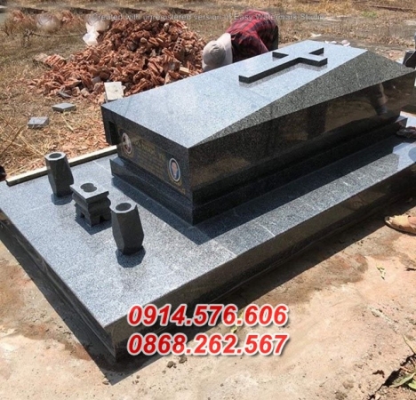 398#+ Mẫu mộ đá xanh đẹp