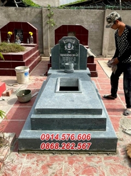 398#+ Mẫu mộ đá xanh đẹp
