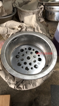 Bầu đựng than bếp nướng than hoa, tô đựng than bếp nướng inox, chậu đựng than bếp nướng Hàn Quốc