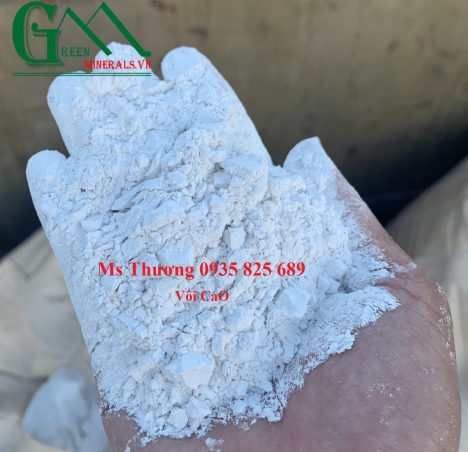 Vôi nóng mịn CaO 100 dùng trong thủy sản