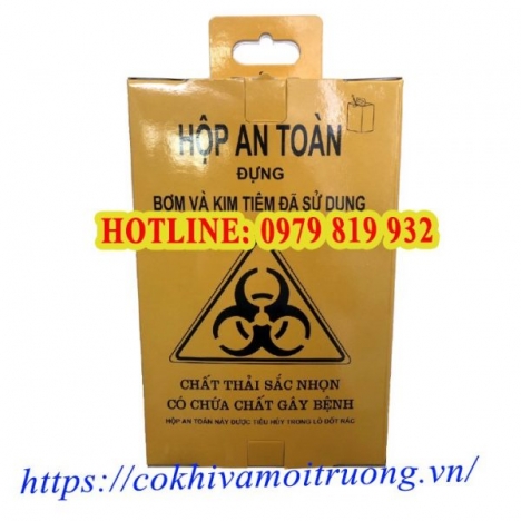 Hộp Hủy Kim Tiêm Giấy 10L