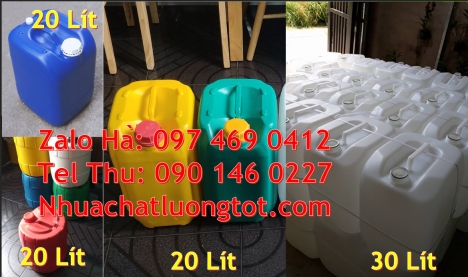 can dẹp 30 đựng nông dược, can 30l vuông xanh, can 25l xanh Can 10L đựng hóa chất, can nhựa 1 lít đự