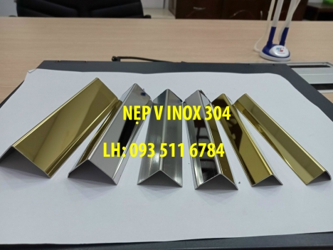 Nẹp V Inox trang trí nẹp V nhôm ốp góc giá rẻ