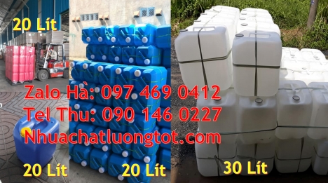 can dẹp 30 đựng nông dược, can 30l vuông xanh, can 25l xanh Can 10L đựng hóa chất, can nhựa 1 lít đự