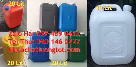 can dẹp 30 đựng nông dược, can 30l vuông xanh, can 25l xanh Can 10L đựng hóa chất, can nhựa 1 lít đự