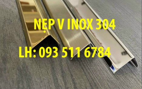 Nẹp V Inox trang trí nẹp V nhôm ốp góc giá rẻ