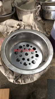 Bầu đựng than bếp nướng than hoa, tô đựng than bếp nướng inox, chậu đựng than bếp nướng Hàn Quốc