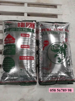 Vôi bột siêu nóng xử lý đất