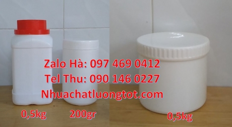 Hũ nhựa pet 50gr, hũ nhựa pet 50 gram hũ 200g đựng tinh bột nghệ, hũ nhựa 200 gram duy tân, hũ nhựa