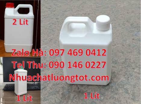 Can nhựa, thùng nhựa, Can 1l quay, can 2l vòi nhấn, can 5l quay xéo đựng thuốc bảo vệ thực vật Can đ