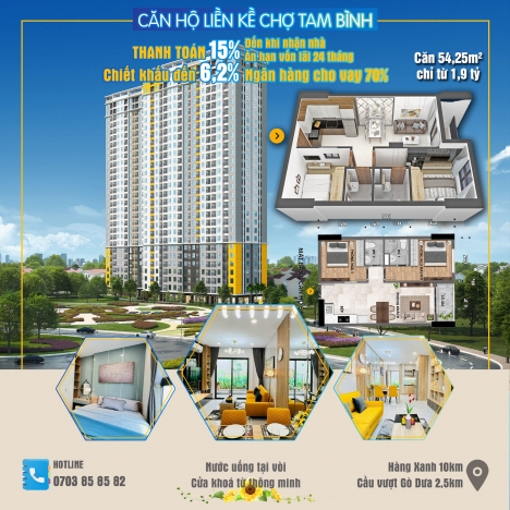 Căn hộ Bcons Polygon ngay cầu vượt Sóng Thần Thủ Đức