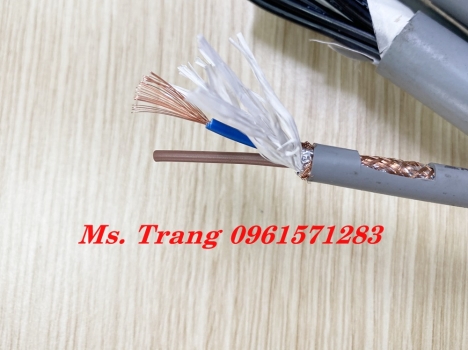 Cáp điều khiển 2x1.0sqmm có màn chắn chống nhiễu