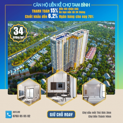 Căn hộ Bcons Polygon ngay cầu vượt Sóng Thần Thủ Đức