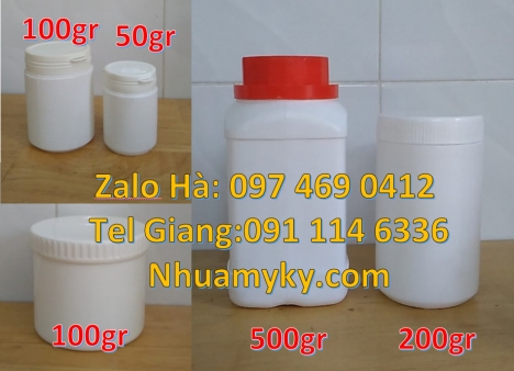 hũ 250 gram đựng mật ong Hũ 50 gr garenty, hũ 50gr nắp xé, hũ 200g đựng bơ thực vật, hũ nhựa tròn tr