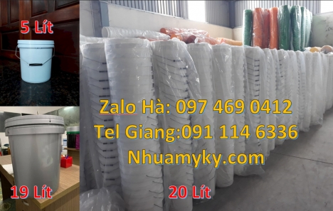 Thùng nhựa vuông giá rẻ, Vỏ thùng đựng sơn 10 lít, Thùng nhựa giá rẻ, Vỏ thùng nhựa 18 lít, X