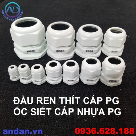 Ốc Siết Cáp Nhựa, Đầu Ren Thít Cáp – PG