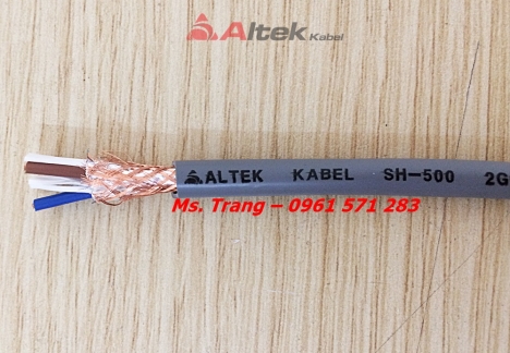 Cáp điều khiển 2x1.0sqmm có màn chắn chống nhiễu