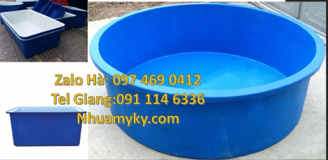 Thùng nhựa tròn 2000 lít, thùng nhựa tròn 1500 lít, thùng nhựa dung tích lớn chữ nhật, thùng