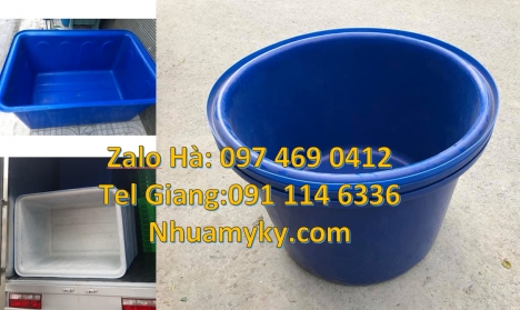 Thùng nhựa tròn 2000 lít, thùng nhựa tròn 1500 lít, thùng nhựa dung tích lớn chữ nhật, thùng