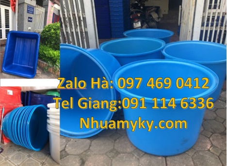 Thùng nhựa tròn 2000 lít, thùng nhựa tròn 1500 lít, thùng nhựa dung tích lớn chữ nhật, thùng