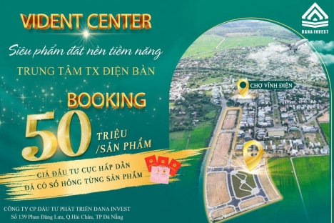 Mở bán dự án đất nền ngay chợ Vĩnh Điện, Quảng Nam