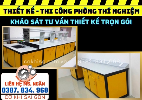 Bàn Thí Nghiệm Áp Tường Giá Xưởng