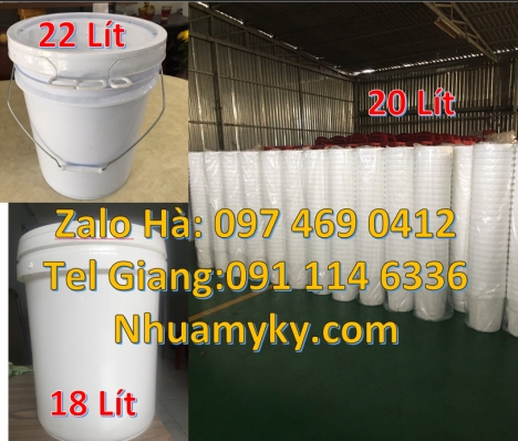 Thùng nhựa vuông giá rẻ, Vỏ thùng đựng sơn 10 lít, Thùng nhựa giá rẻ, Vỏ thùng nhựa 18 lít, X