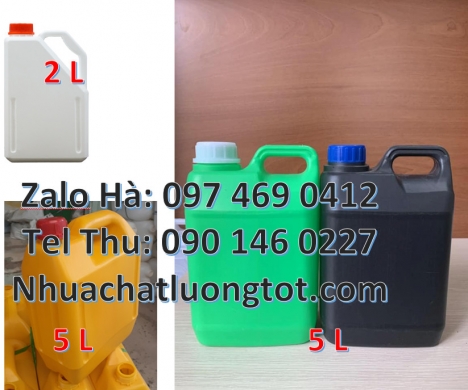 can 4l vuông, can 5l đựng dầu nhớt, can nhựa 0.5L đựng hóa chất, can nhựa 1L 2L đựng dung môi, Can n