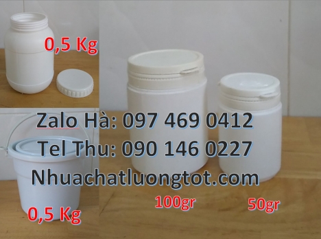 Hủ nhựa 500gr garenty, Hũ nhựa 200gr Giá bán hũ 1kg hdpe Hũ 0.5kg vuông, Hũ đựng ngũ cốc, Bán hũ
