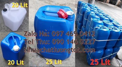 Can nhựa 30 lít dẹp đựng hóa chất can nhựa mới 30l đựng phân bón, vỏ can nhựa 25 lít, can nhựa 10l