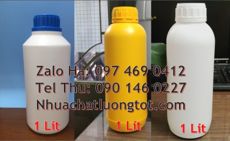 Chai 500ml đựng axit, chai 1l đựng nước ép trái cây, chai 30ml nắp garenty, Chai 100 ml nắp vặn tron
