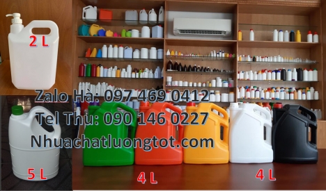 can 4l vuông, can 5l đựng dầu nhớt, can nhựa 0.5L đựng hóa chất, can nhựa 1L 2L đựng dung môi, Can n