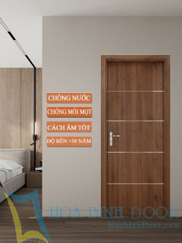 Cửa phòng ngủ MDF phủ Laminate An Cường
