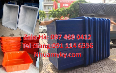 Thùng nhựa tròn 3000L  1100L nuôi hải sản, Thùng nhựa chữ nhật 1200l 1100l, Thùng tròn 2000 lí