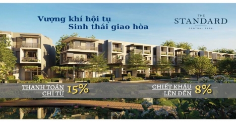 DỰ ÁN NHÀ PHỐ BIỆT LẬP ĐẦU TIÊN TẠI BÌNH DƯƠNG CÁCH AEON MALL BÌNH DƯƠNG 5 KM (THE STANDARD)